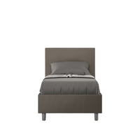 Letto Singolo 80x200 cm con Rete Adele Cappuccino