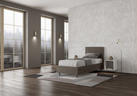 Letto Singolo 80x190 cm con Rete Adele Cappuccino