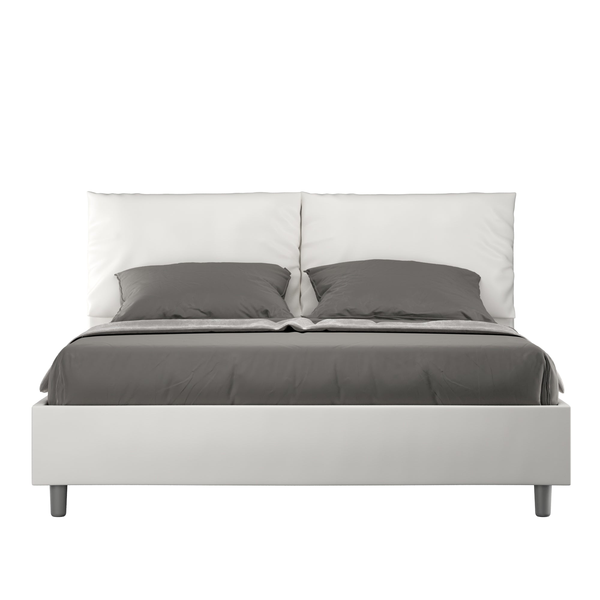 Letto Matrimoniale 160x210 cm con Rete Antea Bianco