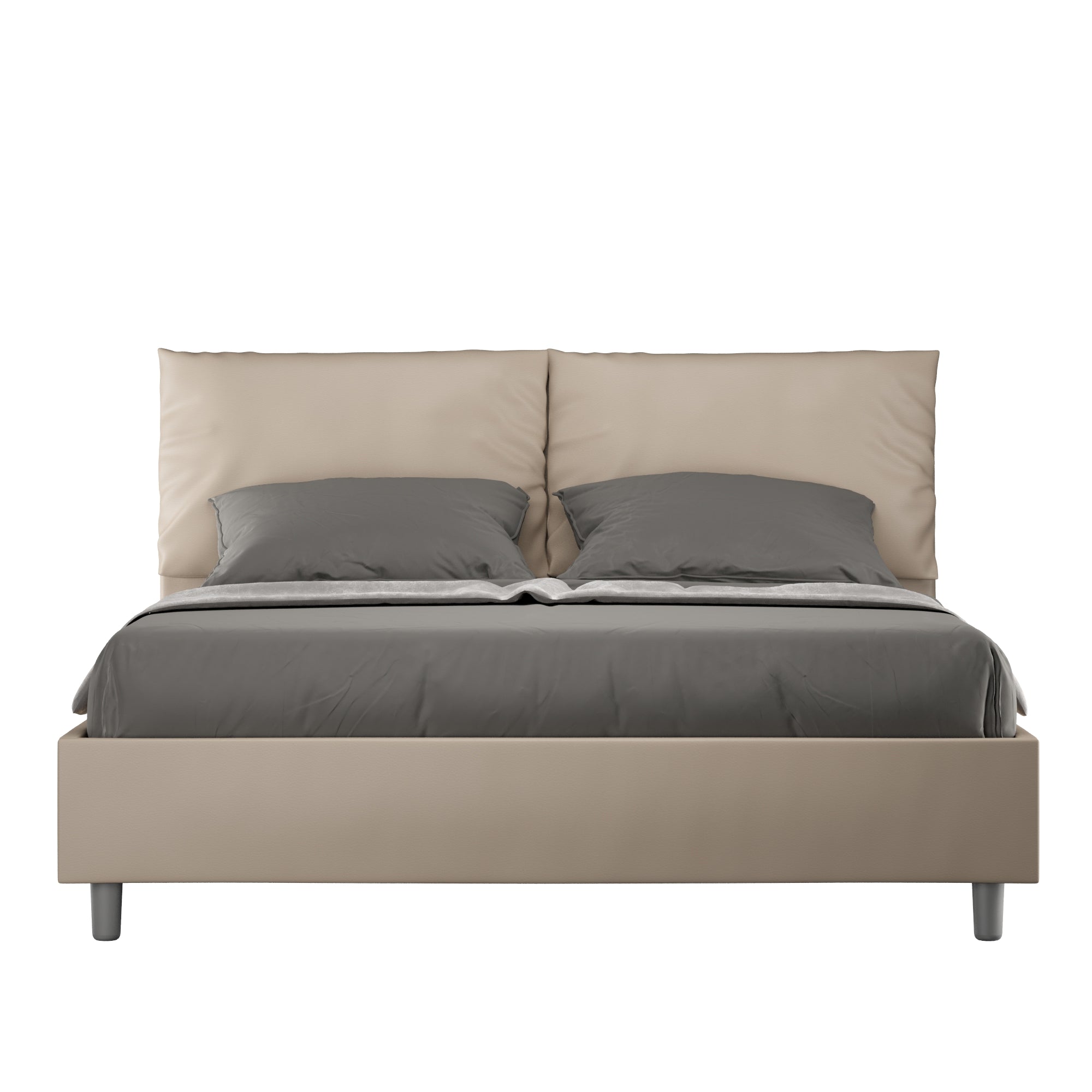 Letto Matrimoniale 160x190 cm Senza Rete Antea Tortora