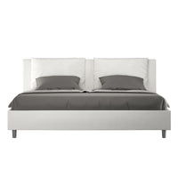 Letto Matrimoniale Large 180x210 cm con Rete Antea Bianco