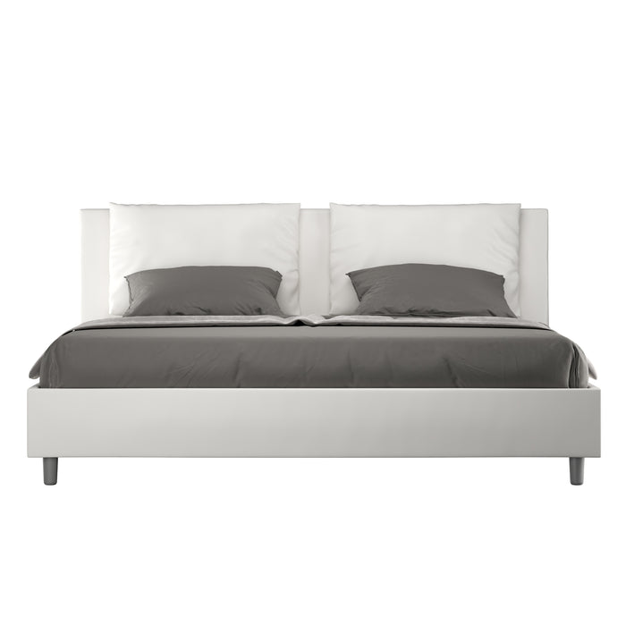 Letto Matrimoniale Large 180x210 cm con Rete Antea Bianco