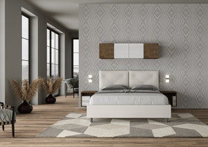 Letto Matrimoniale 160x210 cm Senza Rete Appia Bianco