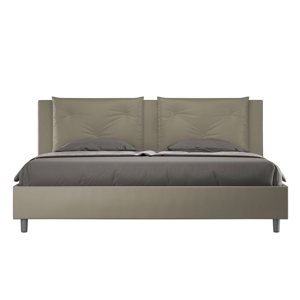 Letto Matrimoniale 160x190 cm con Rete Appia Cappuccino