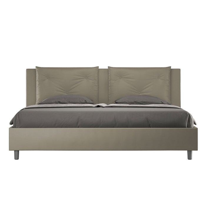 Letto Matrimoniale 160x190 cm con Rete Appia Cappuccino