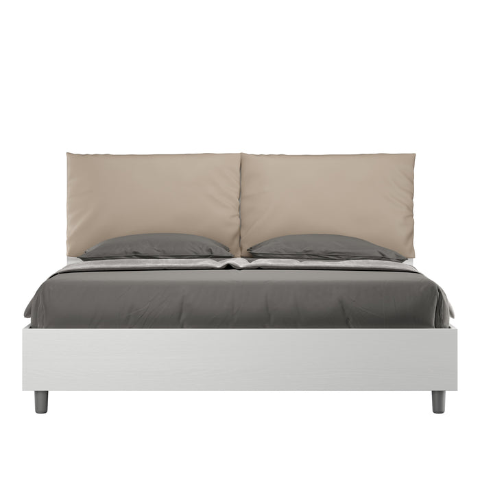 Letto Matrimoniale 160x190 cm con Rete Antea Egos Tortora