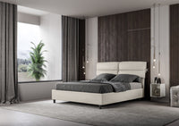 Letto Matrimoniale 160x190 cm con Rete Nandy Bianco