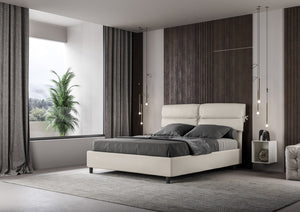 Letto Matrimoniale 160x210 cm Senza Rete Nandy Bianco