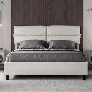 Letto Matrimoniale 160x200 cm con Rete Nandy Bianco