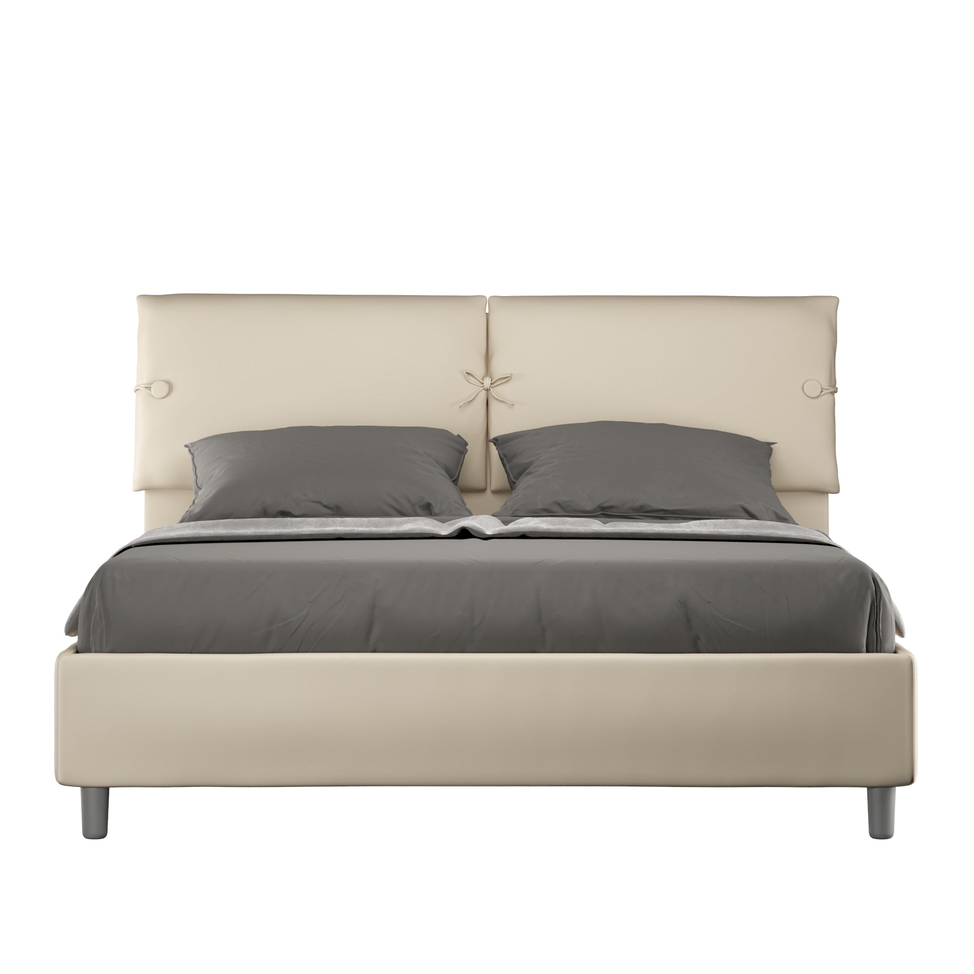 Letto Matrimoniale 160x200 cm Senza Rete Sleeper Tortora