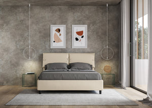 Letto Matrimoniale 160x200 cm Senza Rete Sleeper Tortora