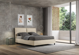 Letto Matrimoniale 160x200 cm Senza Rete Sleeper Tortora