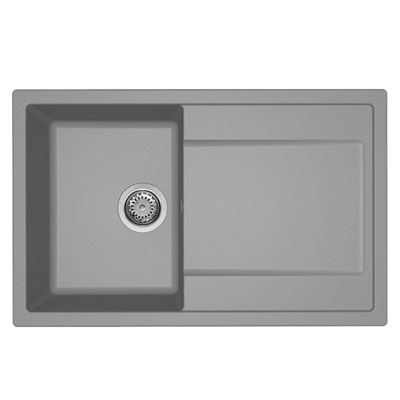 Lavello Elleci Incasso 1 vasca 79x50 Life 300 Granitek Grigio Cemento LG230048