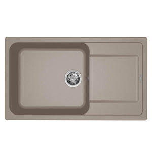 Lavello Elleci Incasso 1 vasca 86x50 Life 410 Granitek Grigio Tortora LG241043