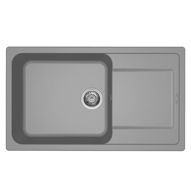 Lavello Elleci Incasso 1 vasca 86x50 Life 410 Granitek Grigio Cemento LG241048