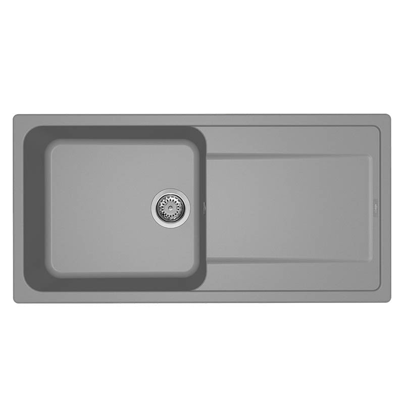 Lavello Elleci Incasso 1 vasca 100x50 Life 480 Granitek Grigio Cemento LG248048