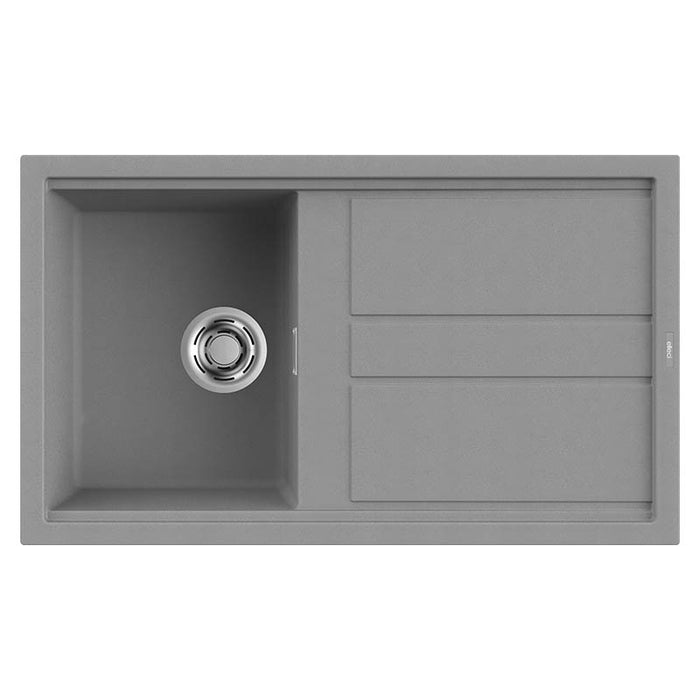 Lavello Elleci Incasso 1 vasca 86x51 Best 400 Granitek Grigio Cemento LGB40048