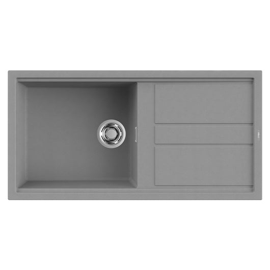 Lavello Elleci Incasso 1 vasca 100x51 Best 480 Granitek Grigio Cemento LGB48048