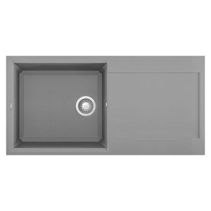 Lavello Elleci Incasso 1 vasca 100x50 Easy 480 Granitek Grigio Cemento LGY48048