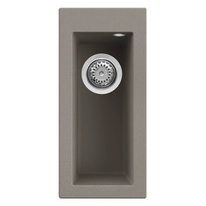 Lavello Elleci Incasso 1 vasca 23x50 Quadra 50 Keratek Plus Grigio Dove Grey LKQ05093