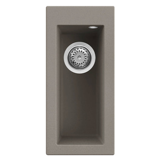 Lavello Elleci Incasso 1 vasca 23x50 Quadra 50 Keratek Plus Grigio Dove Grey LKQ05093