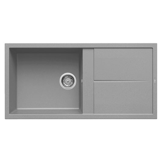 Lavello Elleci Incasso 1 vasca 100x50 Unico 480 Keratek Plus Grigio Light Grey LKU48097