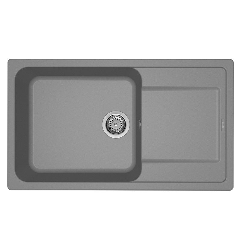 Lavello Elleci Incasso 1 vasca 86x50 Life 410 Granitek Grigio Titanium LM241073