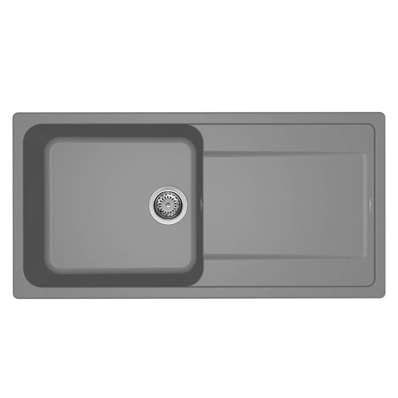 Lavello Elleci Incasso 1 vasca 100x50 Life 480 Granitek Grigio Titanium LM248073