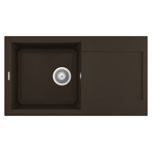 Lavello Elleci Incasso 1 vasca 78x43,5 Easy 290 Granitek Espresso Marrone LGY29078