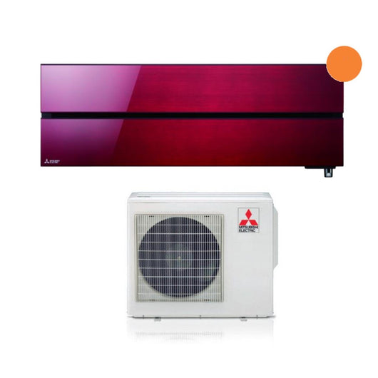 Climatizzatore Condizionatore Mitsubishi Electric Inverter serie Kirigamine Style 12000 Btu MSZ-LN35VGR Ruby Red R-32 Wi-Fi Integrato Classe A+++ Rosso