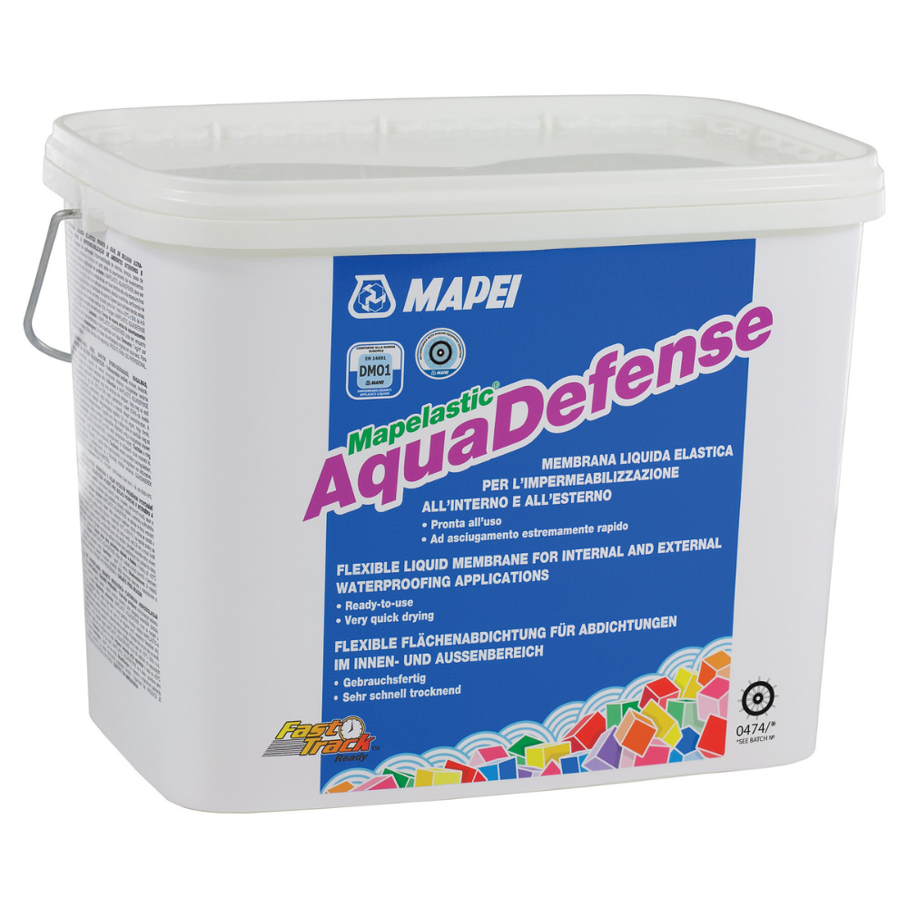 Membrana liquida impermealizzante rivestimenti mapelastic aquadefense 7,5 kg