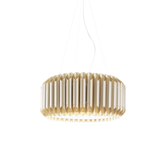 Lampadario Moderno 3 Luci Louise In Polilux Oro Made In Italy