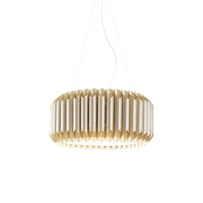 Lampadario Moderno 3 Luci Louise In Polilux Oro Made In Italy