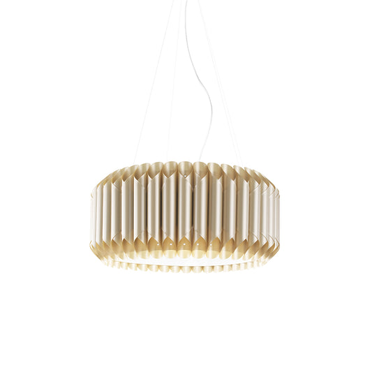 Lampadario Moderno 5 Luci Louise In Polilux Oro Made In Italy