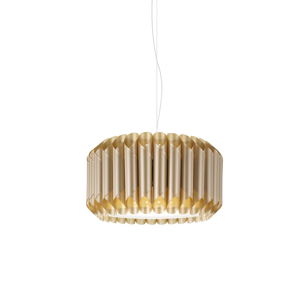 Sospensione Moderna 1 Luce Louise In Polilux Oro D50 Made In Italy