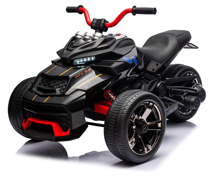 Mini Quad Elettrico per Bambini 3 Ruote 12V ATV 3.0 Nero