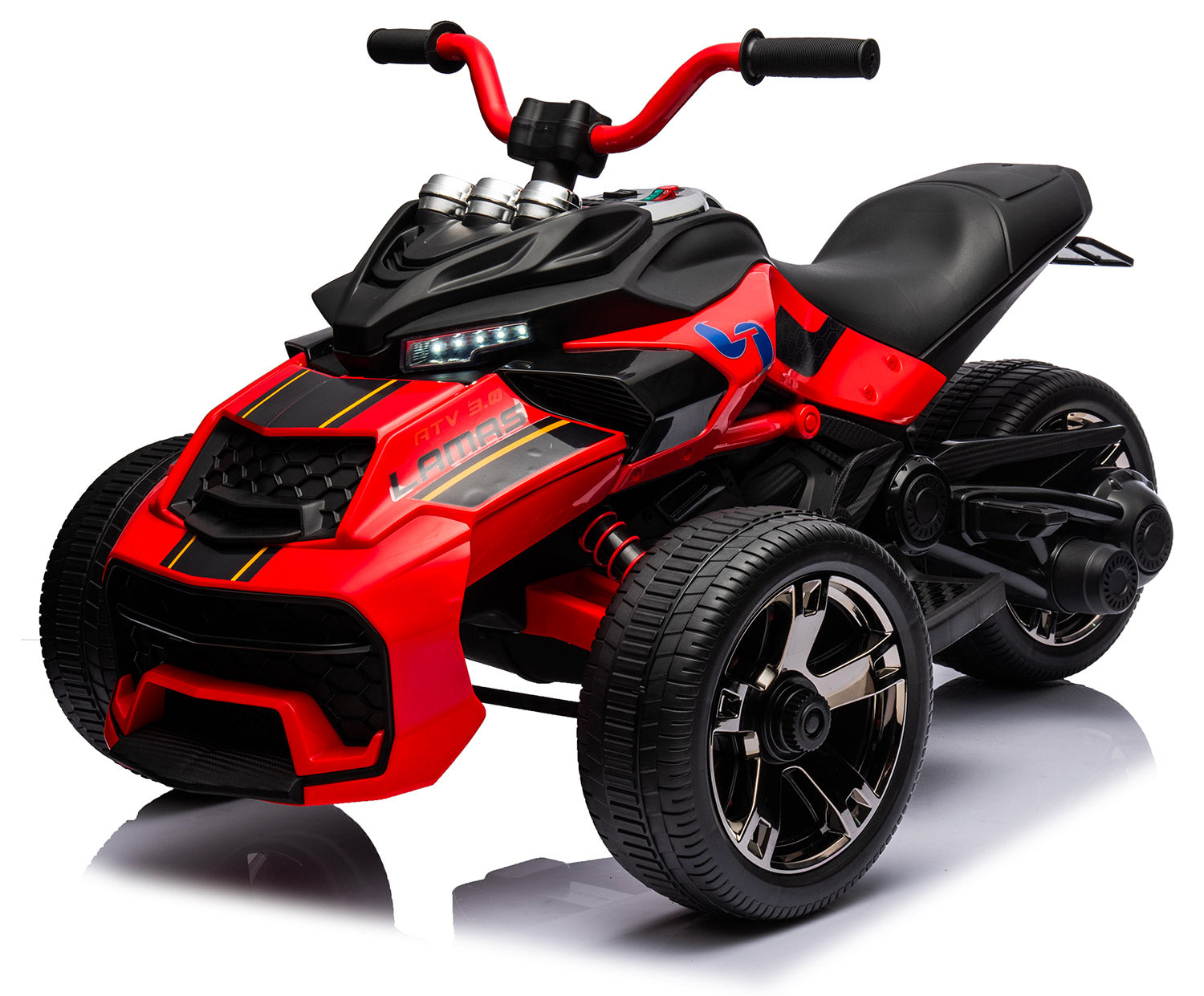 Mini Quad Elettrico per Bambini 3 Ruote 12V ATV 3.0 Rosso