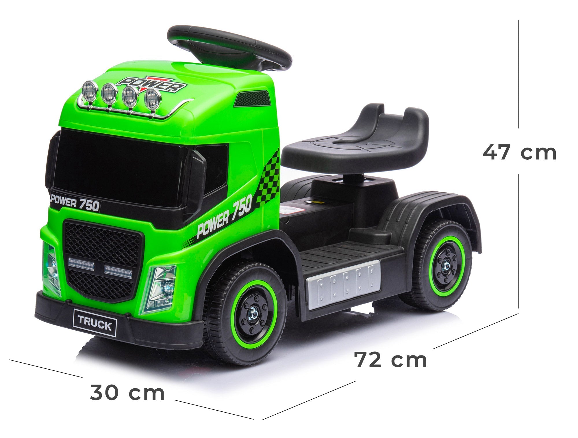 Camion Elettrico per Bambini 6V Small Truck Verde