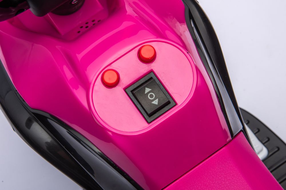 Moto Mini Elettrica per Bambini 6v 3 Ruote Rosa