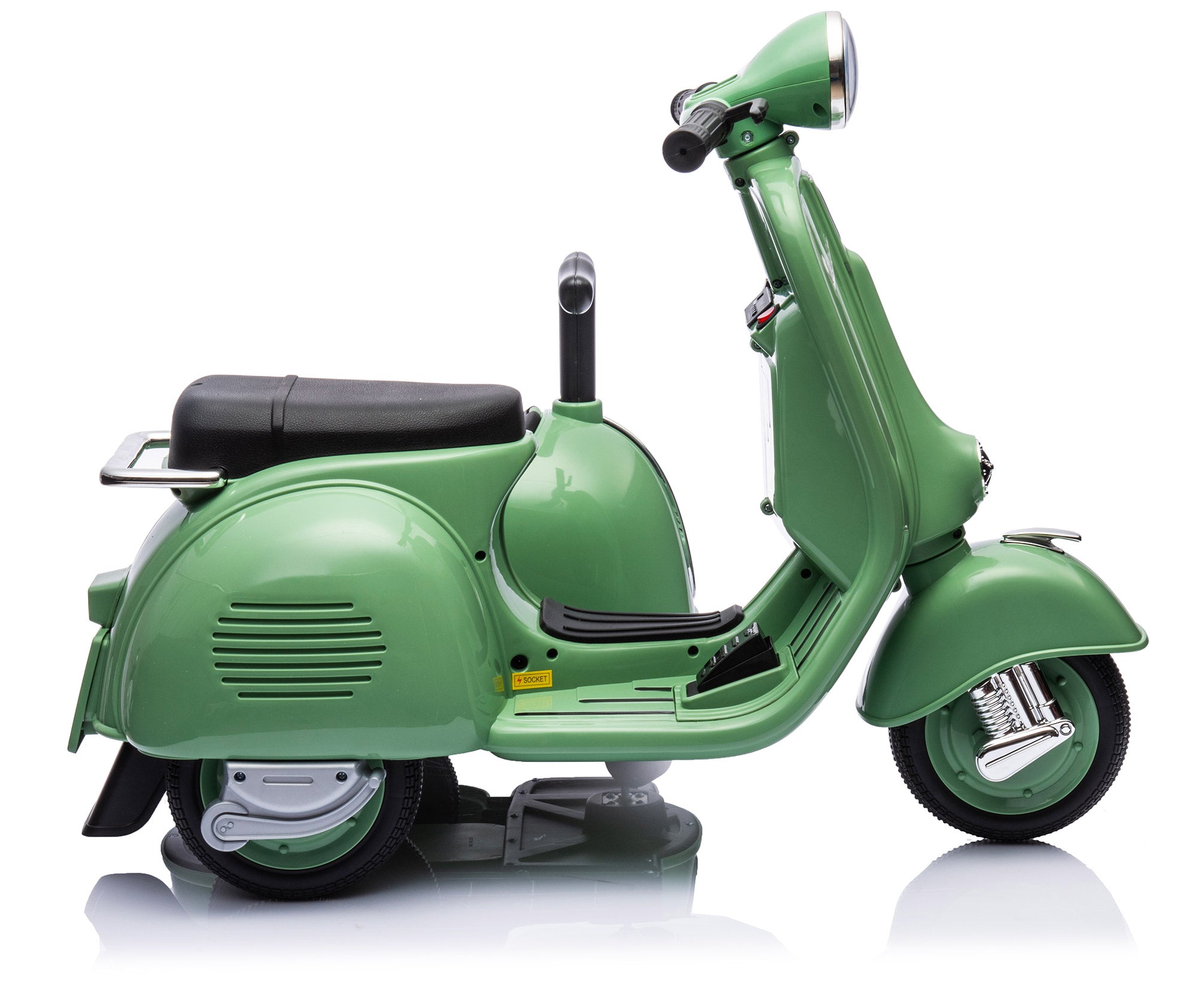 Piaggio Vespa con Sidecar Small Elettrica 6V per Bambini Verde