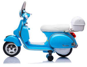 Piaggio Vespa PX150 Full Elettrica 12V per Bambini Azzurra