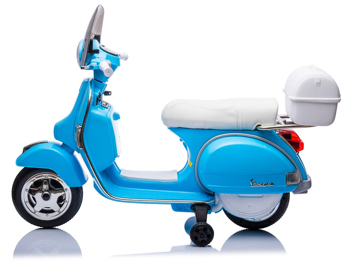 Piaggio Vespa PX150 Full Elettrica 12V per Bambini Azzurra