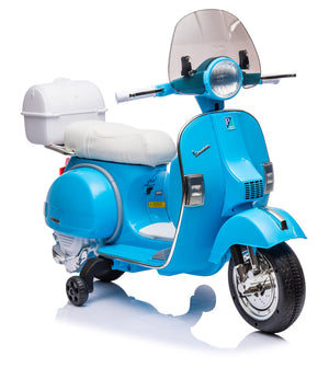 Piaggio Vespa PX150 Full Elettrica 12V per Bambini Azzurra