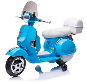 Piaggio Vespa PX150 Full Elettrica 12V per Bambini Azzurra