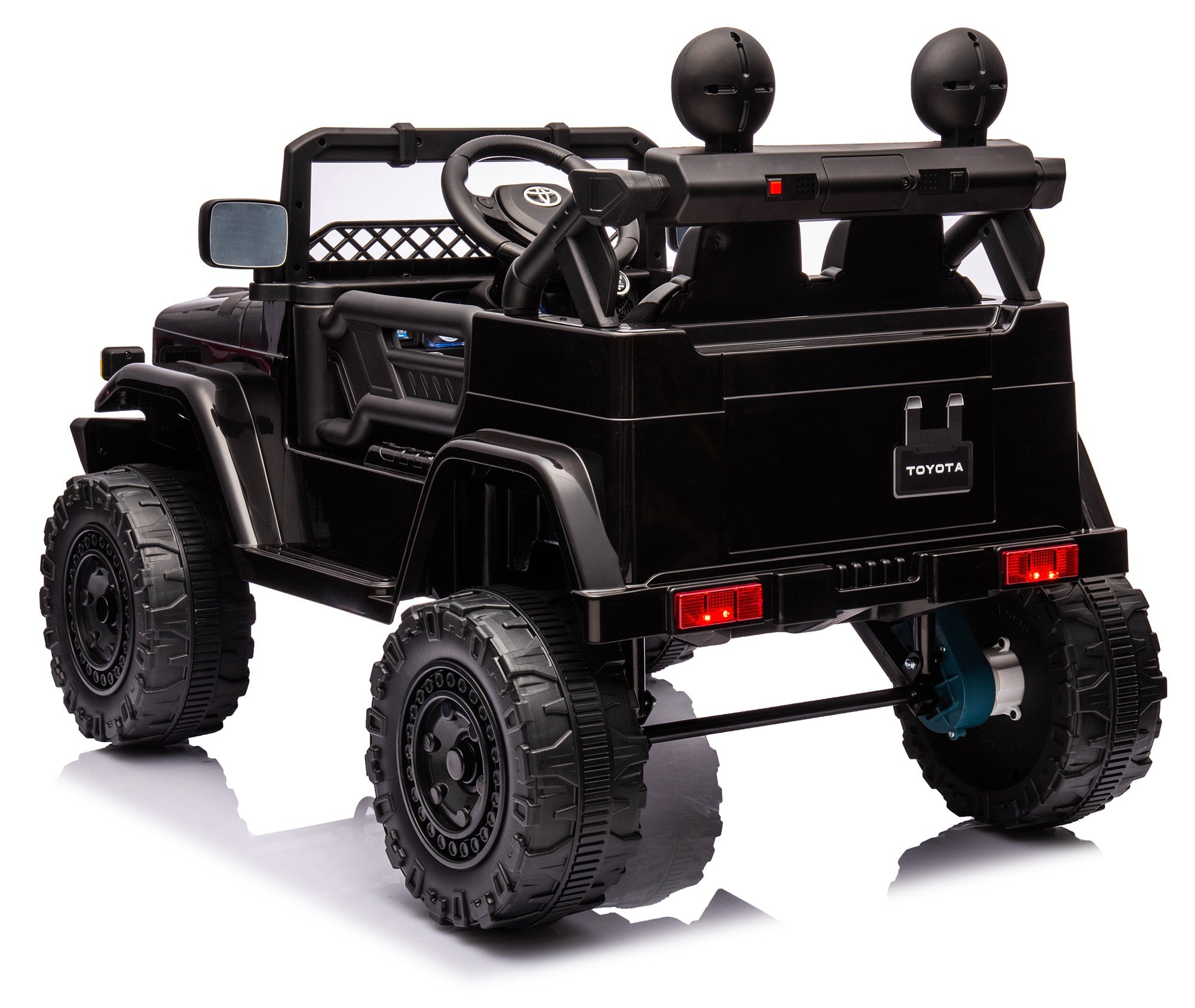 Macchina Elettrica per Bambini 12V Toyota Cruiser Nera