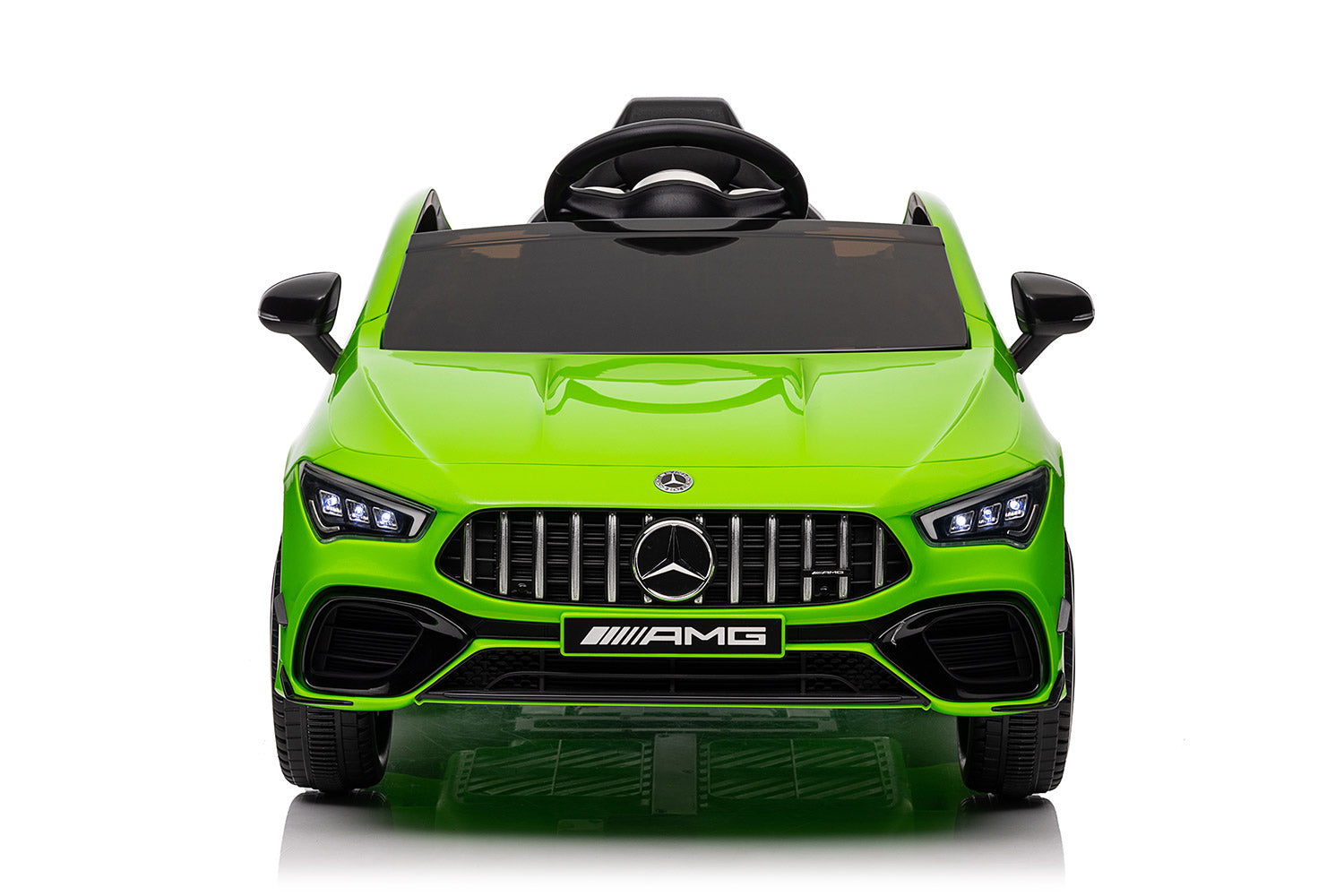 Macchina Elettrica per Bambini 12V con Licenza Mercedes CLA45 AMG Verde