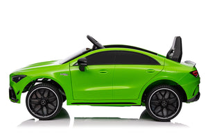 Macchina Elettrica per Bambini 12V con Licenza Mercedes CLA45 AMG Verde