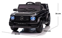 Macchina Elettrica per Bambini 12V con Licenza Mercedes AMG G63 Small Nera