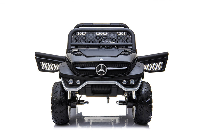 Macchina Elettrica per Bambini 12V con Licenza Mercedes Unimog Nera