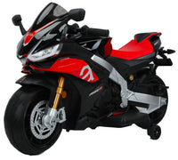 Moto Elettrica per Bambini 12V con Licenza Aprilia RSV4 BIG Nera